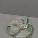 Little Rawr Baby Led Weaning Bundle, 100% Silicone Baby Feeding Set Includes Divided Plate, Suction Bowl, Straw Cup, Bib, Spoon & Fork, Develops Self Feeding Skills, Dishwasher Safe (Green)