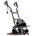 Cordless Garden Tiller Cultivator Compatible with Dewalt 20v Max Battery (Tool Bare) 14.2'' Width 8.7'' Depth 16 Steel Tines, 40V Electric Rototiller Brushless Foldable with Adjustable Wheels