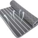 REEZEIVI Breathable Dog Crate Pad with Anti-Slip Bottom, 3D Air Mesh, Non-Stuffy Dog Sleeping Mat, Machine Washable (40x28, Silver Grey)
