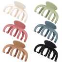 Hair Clips for Women 3.5 Inch Medium Hair Claw Clips for Girls Thin Thick Hair Matte Banana Jaw Clips Hair Accessories for Women (Light Colorful)