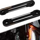 LED Flush Fork Amber Turn Signal Light Brackets White Running Light Fit For Harley Touring Road King Street Glide Electra Glide 1998-2025 (Black & White)