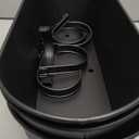 Dahey 3 Pcs Metal Hanging Flower Pots for Railing Fence Outdoor Planter 15.7 Inch Hanging Bucket Pots Countryside Window Flower Plant Holder with Detachable Hooks for Garden Yard Home Decor,Black