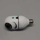 Light Bulb Security Camera Wireless Outdoor Indoor 2.4G WiFi Security Cameras for Home Security 360° PTZ Camera Motion Detection and Alarm Two-Way Audio Based E27 Light Bulb Socket 1 PC