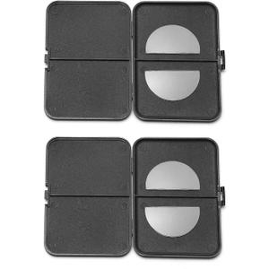OKH 2-pack Stick-on Bifocal Lenses Reader, Adhesive Magnifying Reading Lenses for Glasses Goggles (+1.25 Diopters)