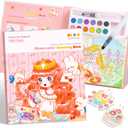 3 x Paint with Water Coloring Books for Kids Ages 3-5, 4-8 – Cute Coloring Book for Teens,Arts and Crafts for Kids Ages 3 4 5 6 7 8+, Birthday Gift Toys for Girls Boys,Travel Toys -Princess