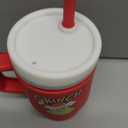 Infantino My 1st Tumbler, Silicone Sippy Cup with Straw & Handle, Spill-Resistant Baby Cup for On-the-Go, BPA-Free Transition Bottle, Grinch Red (9 Ounces)