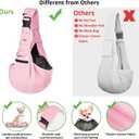 CUBY Dog and Cat Sling Carrier - Hands Free Adjustable Small Pet Sling - Soft Pouch and Tote Design - Suitable for Puppy, Small Dogs Cats Outdoor