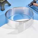 1roll Aluminum Wire Flat Craft Wire Bezel Strip Wire for Cabochons Jewelry Making Raw(Unplated) 50x0.5mm