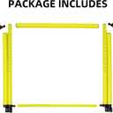 3Pcs Hurdles Training Equipment, Adjustable Height Hurdles Track and Field, Agility Speed Jumping Training Equipment for Soccer Basketball Football Dogs, Detachable-Green