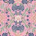 VEELIKE 17.7''x354'' Pink Floral Wallpaper - Stick & Peel, Removable, Prepasted, Renter-Friendly, Victorian Damask Wallpaper for Bedroom & Bathroom (17.7" x 354")