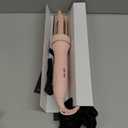 ZAVAREA Automatic Rotating Curling Iron for Long Hair - 1 Inch Curling Wand for Beach Waves & Loose Curls, Easy Hair Curler for Beginners, Anti-Scald & Frizz-Free, Dual Voltage for Travel (Pink)