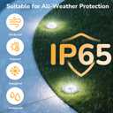 INCX 4.6 inch Solar Lights Outdoor Waterproof,12 Pack Solar Lights for Outside, Solar Garden Lights Landscape Lighting for Patio Pathway Lawn Yard Deck Driveway Walkway, Cold White