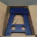 Dyforce 17.5 Inch Folding Step Stool 400lbs Capacity Sturdy Plastic Foldable Step Stools for Adults Stepping Stool with Handle Easy to Carry Handle Folding Stool for Kitchen (Royal Blue 1PC)