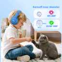 Acer Kids Bluetooth Headphones, Over Ear Headphone for Kids with Mic, 75H Playtime, 85dBA Safe Volume, Bluetooth 6.0, USB C Fast Charging, Toddler Headphones for iPad/Tablet/Travel/School-Blue Green
