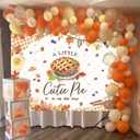 Fall Cutie Pie Baby Shower Backdrop 7x5FT A Little Cutie Pie is On The Way Party Banner Background Maple Leaves Baking Pie Themed Baby Shower Decorations Supplies