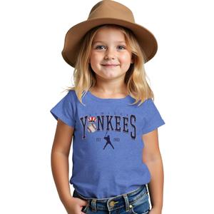 BOUTIKOME Toddler Baby Boys Girls Baseball Shirt Baseball Team Graphic T-Shirt Baseball Fan Tees Game Day Outfit Summer Tops Size 90