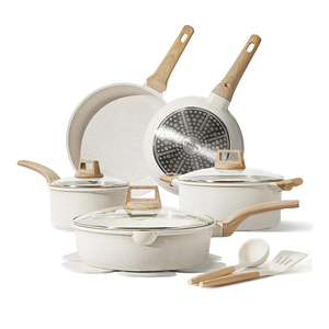 CAROTE 14 Pcs Pots and Pans Set Nonstick,Cookware Set Kitchen Cooking Set with Utensil and Pan Protectors