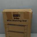 Storage Shelves - 3 Tier Shelf Organizer, Heavy Duty Garage Shelving Unit with Leveling Feet, Stable Metal Shelves Organizer for Pantry, Kitchen and Closet, 33.0" W x 12.6" D x 30.4" H, Black