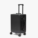 20inch Carry On Luggage 22x14x9 Airline Approved, Zipperless Luggage Carry On TSA Approved ABS+PC Hard Shell Suitcases, Lightweight Carry On Suitcases with Aluminum Frame, Black