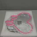 DECANIT Heart Neon Sign - Heart-Melting Wall Decor, USB Powered LED Light in Pink, 12"x12" Decorative Wall Mirror.Ideal for Bedroom, Girls Room, Party, Studio, Store Decor. Great Birthday Gifts