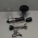 Cordless Immersion Hand Blender, 5-in-1 Variable Speed blender handheld,Rechargeable with 2000mAh Battery, BPA-Free & Dishwasher-Safe Accessories:700ml Beaker,Chopper,Whisk & Milk Frother,Grey