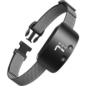 NBJU Bark Collar for Dogs,Rechargeable Anti Barking Training Collar with 7 Adjustable Sensitivity and Intensity Beep Vibration for Small Medium Large Dogs (Black)