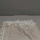 Oubonun Cotton Linen Rectangular Tablecloth - Wrinkle Resistant & Waterproof - Machine Washable Table Cloth with Tassels for Kitchen & Dining, 55''x70'', 4-6 Seats (Light Coffee Plaid)