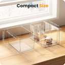 A-LuGei  Acrylic Stackable Storage Drawers, 11.8" L Makeup Organizer, Bathroom Organizer and, Under Sink Organizer, Plastic Storage Bins