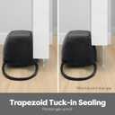 Comfyanno 36 Weighted Under Door Draft Stopper, Fits Front, Bedroom, Interior Door, Easy to Install, Block Cold Air Draft from Bottom Door, 2.2lb, Fits Door Gap up to 3, Black