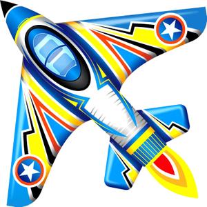Airplane Kite for Kids and Adults, Easy to Fly with Durable Fiberglass Frame, Outdoor Fun Sports Plane Kite with Handle and Line Good Flying (Fighter Plane-Blue) Airplane Kite for Kids and Adults, Easy to Fly with Durable Fiberglass Frame, Outdoor Fun Sports Plane Kite with Handle and Line Good Flying (Fighter Plane-Blue)