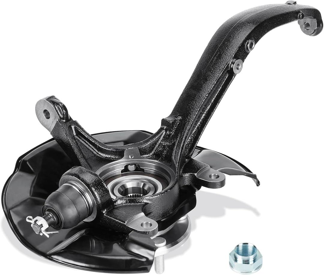 Front Left Steering Knuckle & Wheel Bearing Hub Assembly for Honda Accord 2008-2012, for Acura TSX 2009-2014, Replace for 698-447 698447 LK051, Driver Side