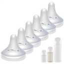 Silicone Replacement Nipple Compatible with Pigeon Baby Bottle,Fit for Pigeon Baby Bottle Nipples,Size S 1m+ 6 Count(Slow Flow).
