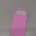 ORNARTO for iPhone 17 Pro Max Case for Women Girls– Cute Wave Edge, Camera Control Button, Shockproof Liquid Silicone Phone Case for iPhone 17 Pro Max 6.9", Cherry Blossom