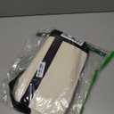 TOPDesign Canvas Tote Bag with an External Pocket, Reusable Grocery Shopping Bag, Top Zipper Closure, Daily Essentials (Black/Natural Pack of 1)