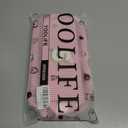 YOOLIFE Gifts for Women Teens - Initial Make Up Bags for Women Teen Girls | Cute Pink Makeup Bag Initial Cosmetic Bag Personalized Gifts for Mom Teacher Girlfriend Sister Friend Birthday Gift Pink S