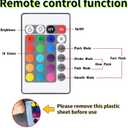 3D Gamepad Night Light with 4 Patterns 3D Hologram Illusion, Dimmable Remote Control, 16 Color Changing LED, Room Decor Earphone Bedside Desk Lamp, 3D Game Over Lamp for Game Lovers