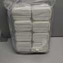 WACOI Divided Snack Serving Tray with Lid and Handle travel Snackle Box Charcuterie Container Portable Storage Organizer for Candy, Fruits, Nuts, Snacks 1Pack White