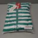 Veseacky Family Christmas Pajamas Matching Sets Adult Onesie Zipper Hooded Footed One-Piece Pjs Jumpsuits (X-Large, Men-green White Striped)