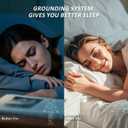 Grounding Sheets Twin XL, Pure Silver Organic Fitted Grounding Sheet for Improved Sleep and Pain Relief, 15Inch Deep Pocket Grounded Fitted Bed Sheets (Twin XL - 39"x 80"x 15" Grey)