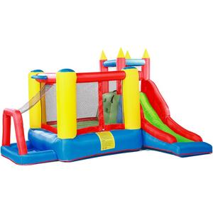Inflatable Bounce House Slide Jumping Bouncy Castle House with Air Blower for Kids Yellow