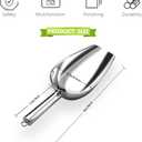 Metal Ice Scoop 6 OzKitchen Ice Scooper for Ice Maker, Small Food Scoops for Bar Party Wedding Pet Dog Food, Stainless Steel Silver