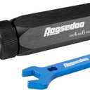 PTFE Hose Assembly Tool, Hose Reaming Tool For 4AN, 6AN, 8AN, 10AN PTFE Fuel Line Assembly. With a Double-ended AN Fittings Wrench 6AN Socket- AN8 B-nut, Blue