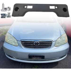 FASTCHE Front Bumper License Tag Plate Frame Bracket Holder Compatible with 2005 2006 2007 2008 Toyota Corolla ,Toyota Corolla Matrix Front License Plate Bracket Replace # TO1068113 5212102040
