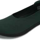 WHITIN Women's Barefoot Ballet Flats + Wide Toe Box + Zero Drop Sole (8, Green)