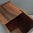 Handcrafted Rosewood Urn Box with Ocean Wave Design  Elegant Urn for Human Ashes | Urn for Human Ashes (9"x5.5"(180Cu/in))