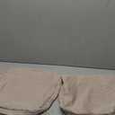 AAAAAcessories D-Shaped Chair Cushions for Dining Chairs with Ties and Removable Cover, 2'' Thick Dining Kitchen Chair Pads, Indoor Dining Chair Cushions, 17'' x 16'', Set of 2, Beige