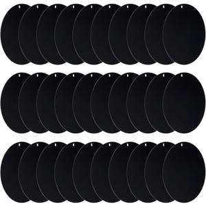 PATIKIL Acrylic Circle Blanks 3.5 Inch, 30 Pack Round Clear Disc Ornaments with Hole for DIY Keychain Project Crafting, Black PATIKIL Acrylic Circle Blanks 3.5 Inch, 30 Pack Round Clear Disc Ornaments with Hole for DIY Keychain Project Crafting, Black