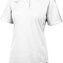 Mizuno Aerolite 2-Button Fastpitch Fastpitch Softball Jersey (Large, White)