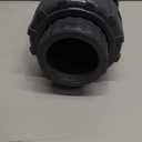 HYDROSEAL Kaplan PVC 1 1/2" True Union Ball Valve with Full Port, ASTM F1970, EPDM O-Rings and Reversible PTFE Seats, Rated at 200 PSI @73F, Gray, 1 1/2 inch Socket (1 1/2")