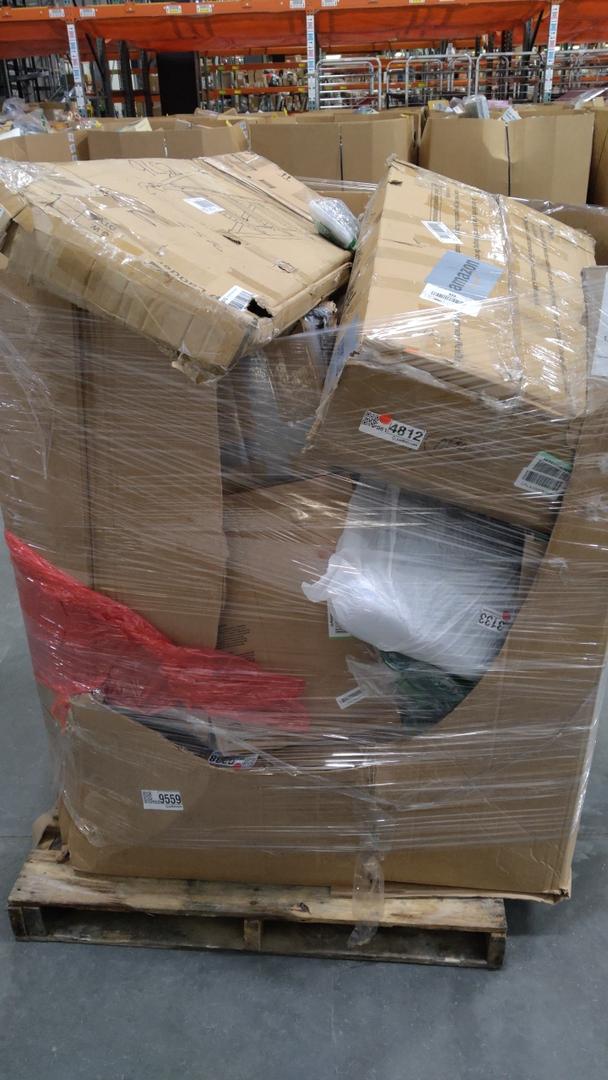 pallet of salvage items